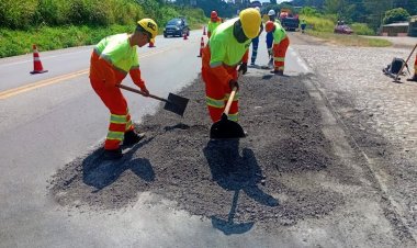 Nova 381 utiliza 48 toneladas de massa asfáltica em 40 dias de operação